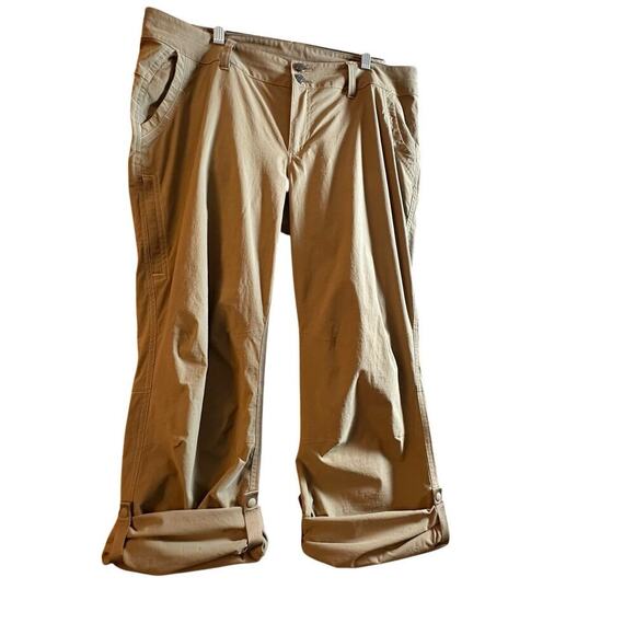 Marmot Pants Women’s Sz 12 XL Tan Rollup Convertible Lightweight Outdoor Hiking - Picture 12 of 16